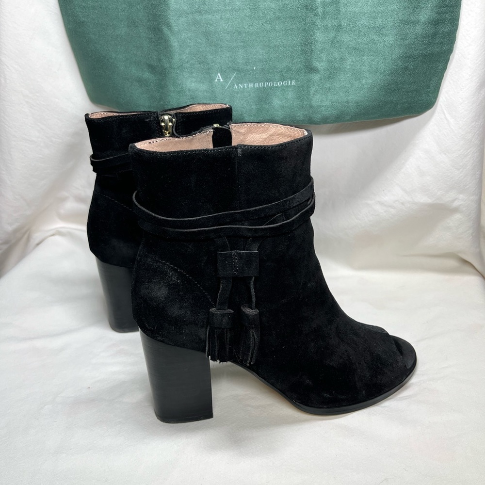 Anthropologie peep-toe booties
